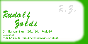 rudolf zoldi business card